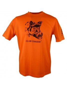 CLUB CHASSE TEESHIRT ORANGE SANGLIER