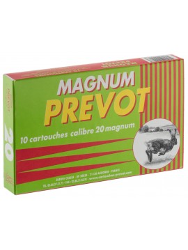 Cartouches  PREVOT 20 / 76 Magnum 20 bourre jupe