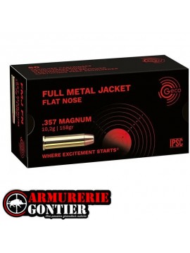 Munitions Geco 357 Magnum FMJ 10.2g / 158gr boite de 50 www.armureriegontier.fr