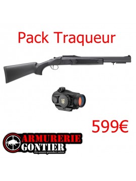 Pack fusil superposé integra slug syntetique cal12 51cm plus point rouge Nikko Stirling Flash 1x25  www.armureriegontier.fr