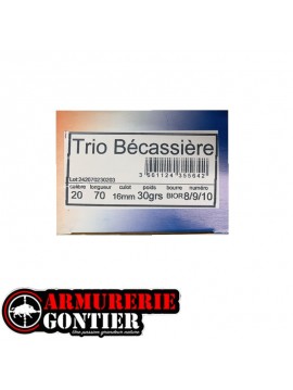 Cartouches JOKER TRIO BECASSIERE 20/70 30g N°8/9/10 X10