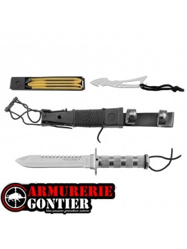 COUTEAU DE SURVIE COMBAT KING II INOX