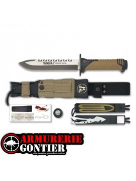 Couteau droit de survie K25 Thunder II