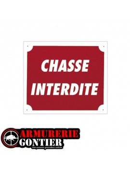 Panneau CHASSE INTERDITE AKYLUX 30x25