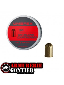 Boîte de 50 cartouches  cal. 9 mm RK à blanc UMAREX