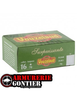 Cartouches VOUZELAUD Surpuissante 16/70 30 g  bourre jupe