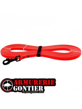 LONGE CANIHUNT ECO XTREME PVC PLATE LG 10 ML LARGEUR 13 mm ORANGE