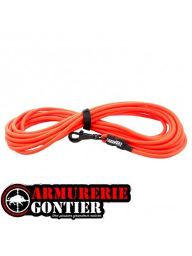LONGE CANIHUNT  X-TREME pour chien orange 10 ml