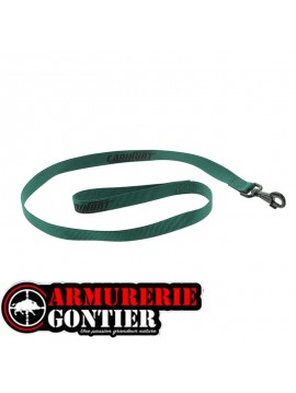 Laisse pour chien CANIHUNT  HUNTER FIRST simple plate 2,5 x 0.25 x 120 cm vert