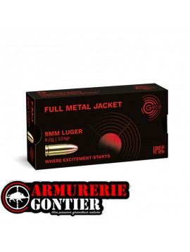 Munitions Geco 9mm FMJ 124 gr boite de 50