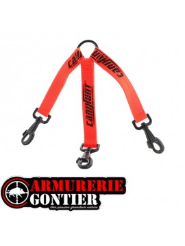 Accouple triple HUNTER orange 25 cm CANIHUNT