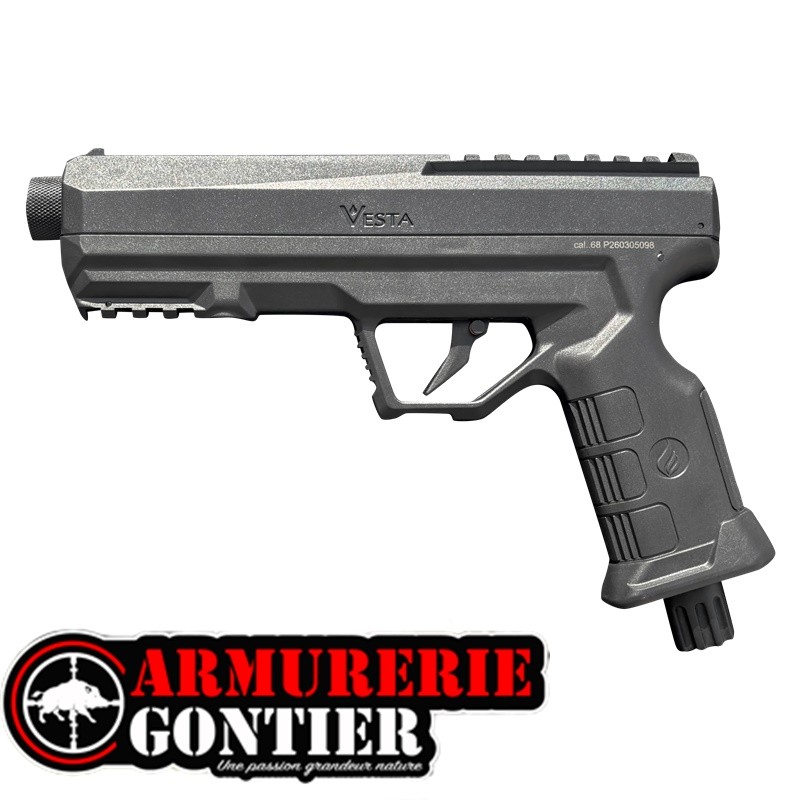 PACK Pistolet Vesta  GARDIAN 19j Cal. .68 + Accessoires (20 BILLES, 5 CO2)